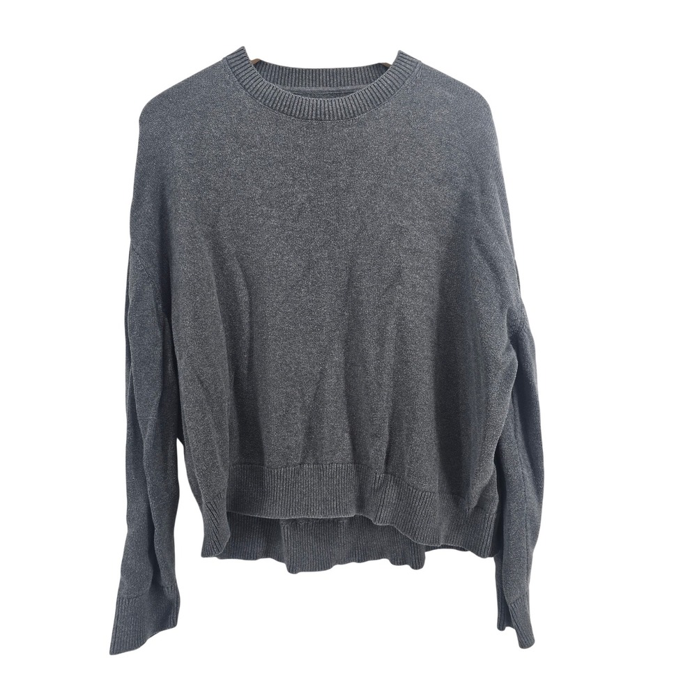 Daily Ritual Sweater Womens XXL Crewneck Gray Cotton Long Sleeve EUC